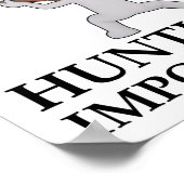 狩猟は面白い狩猟のポスター ポスター (角)