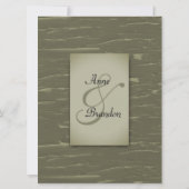 狩猟をテーマにした結婚式の招待状 招待状 (裏面)