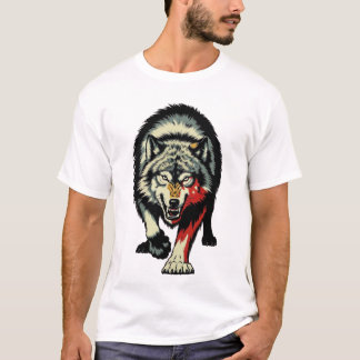 狩猟オオカミ Tシャツ