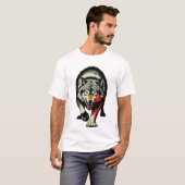 狩猟オオカミ Tシャツ (正面フル)