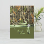 狩猟カモフラージュ ウェディング インビテーション (スタンド正面)