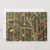 狩猟カモ柄ベイビーボーイシャワー招待状 招待状 (裏面)