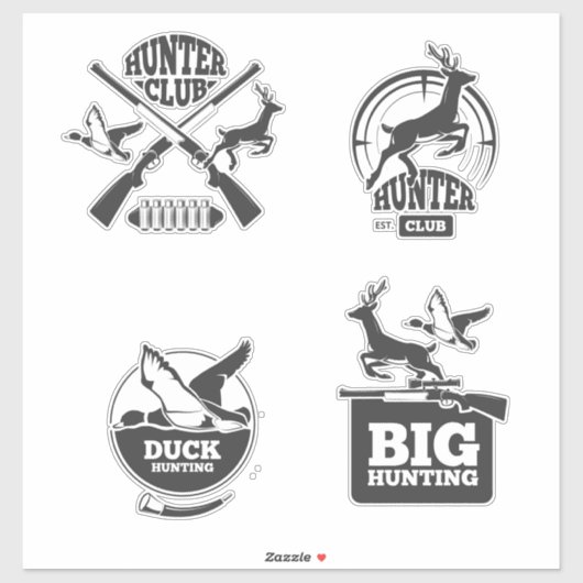 狩猟クラブステッカー シール (シート)