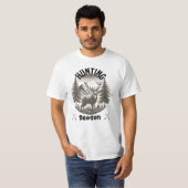 狩猟シーズン 自然 Tシャツ (正面フル)