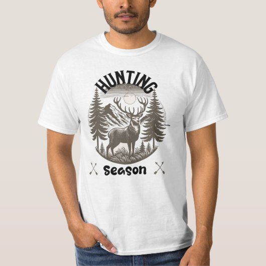 狩猟シーズン 自然 Tシャツ (正面)