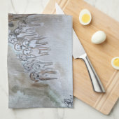 狩猟シーンのタオル（キッチンタオル） キッチンタオル (四つ折り)