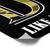 狩猟パパ面白いポスターblk ポスター (角)