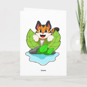 狩猟中の虎 カード (裏面)