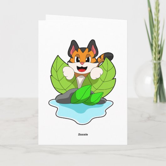 狩猟中の虎 カード (裏面)