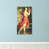 狩猟女神ダイアナとしてのモンテスパン夫人 キャンバスプリント (インサイチュ (ウッドフロア))