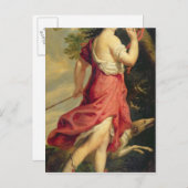 狩猟女神ダイアナとしてのモンテスパン夫人 ポストカード (正面/裏面)