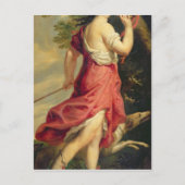 狩猟女神ダイアナとしてのモンテスパン夫人 ポストカード (正面)