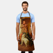 狩猟少年Arthur Tait 1876 素朴 エプロン (着用した状態)