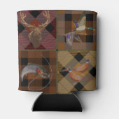 狩猟柄の野生動物パターン 缶クーラー (裏面)