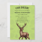 狩猟用カモフラージュ 誕生日招待状 招待状 (正面)