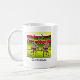 狩猟許可証を頼んでいるシカ コーヒーマグカップ