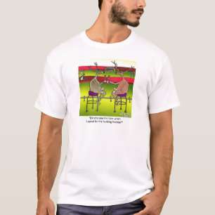 狩猟許可証を頼んでいるシカ Tシャツ