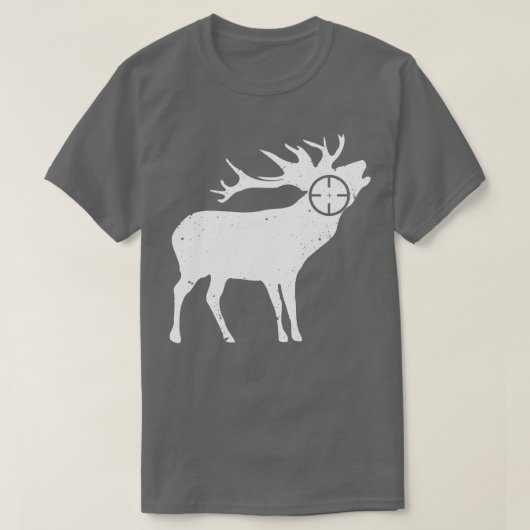 狩猟 シカの森 スナイパー シューティング Tシャツ (デザイン正面)