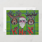 狩猟 ホ ホ ホ ポストカード (正面/裏面)