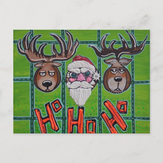 狩猟 ホ ホ ホ ポストカード (正面)