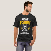 狩猟+釣りへ戻るのはもうすぐ 釣り Tシャツ (正面フル)