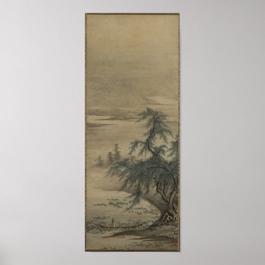 狩野正信 – 富の鑑賞 ポスター (正面)