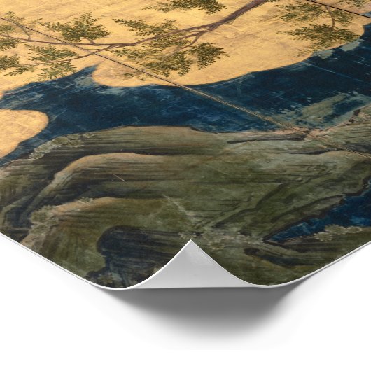 狩野永徳ひのき ポスター (角)