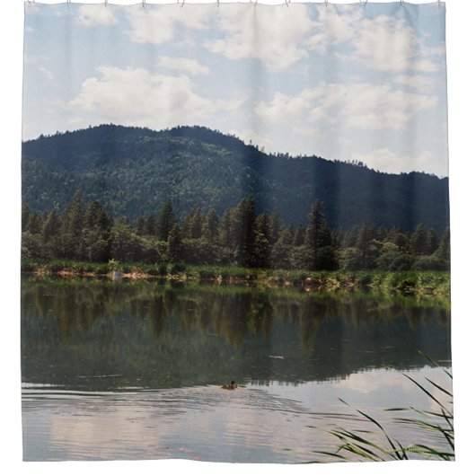 独りで泳ぐ…... シャワーカーテン (正面)