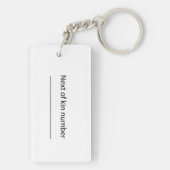 独りで飼い犬を飼う キーホルダー (裏面)