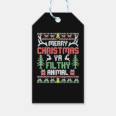 独り家庭の映画メリークリスマスフィティ ギフトタグ (正面)