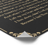 独り暮らしの人々への祈り ポスター (角)