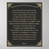 独り暮らしの人のための祈り ポスター (正面)