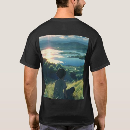 独り男の子Tシャツ Tシャツ (裏面)