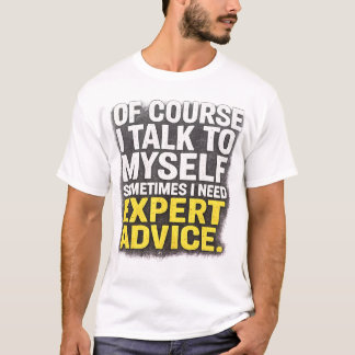 独り言の達人 アドバイス Tシャツ | おもしろ引用