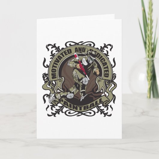 独創力のあるペイントボール カード (正面)