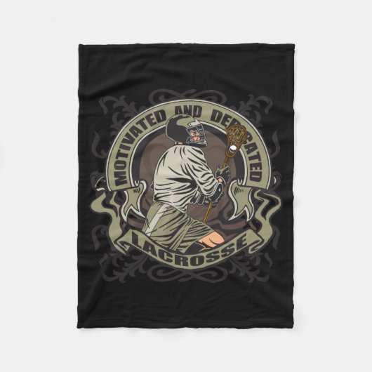 独創力のあるラクロス フリースブランケット (正面)