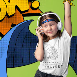 独創性は女の子には勇敢な自己愛Tシャツ Tシャツ