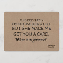 独創的でユーモアのあるブライズメイド(または花婿の友人)