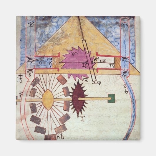 「独創的な知識の本」から水ポンプ マグネット (正面)