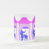 独創的な フロストグラスマグカップ (中央)