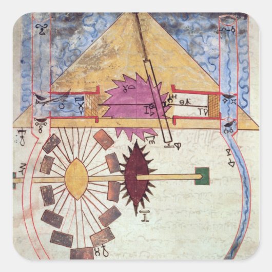 「独創的の知識の本からの水ポンプ、 スクエアシール (正面)