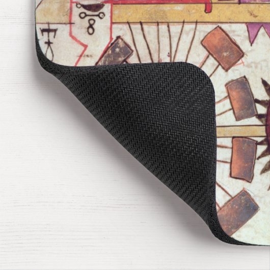 「独創的の知識の本からの水ポンプ、 マウスパッド (コーナー)