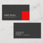 独占的エレガントグレーユニーク標準 名刺 (正面/裏面)