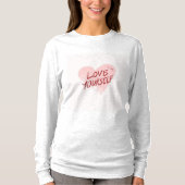 "独占的カスタム衣服ティー – 愛するもの" Tシャツ (正面)