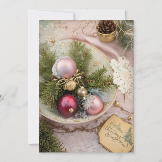 独占的クリスマスグリーティングカード シーズンカード (正面)