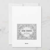 独占的クリスマスグリーティングカード シーズンカード (裏面)