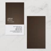 独占的セピアブラウン白ユニーク色 名刺 (正面/裏面)