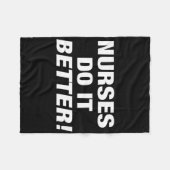 独占的ナース-ナースのパフォーマンス向上 フリースブランケット (正面(横))