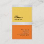 独占的プレミアムパールモダンユニーク 名刺 (正面)