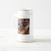 独占的マグクリシュナ絵を描 ビールジョッキ (正面左)